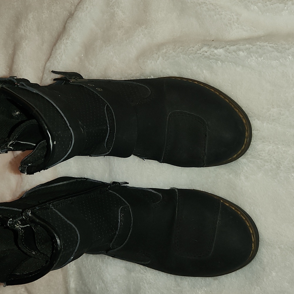 Black Motorcycle Boots for Women